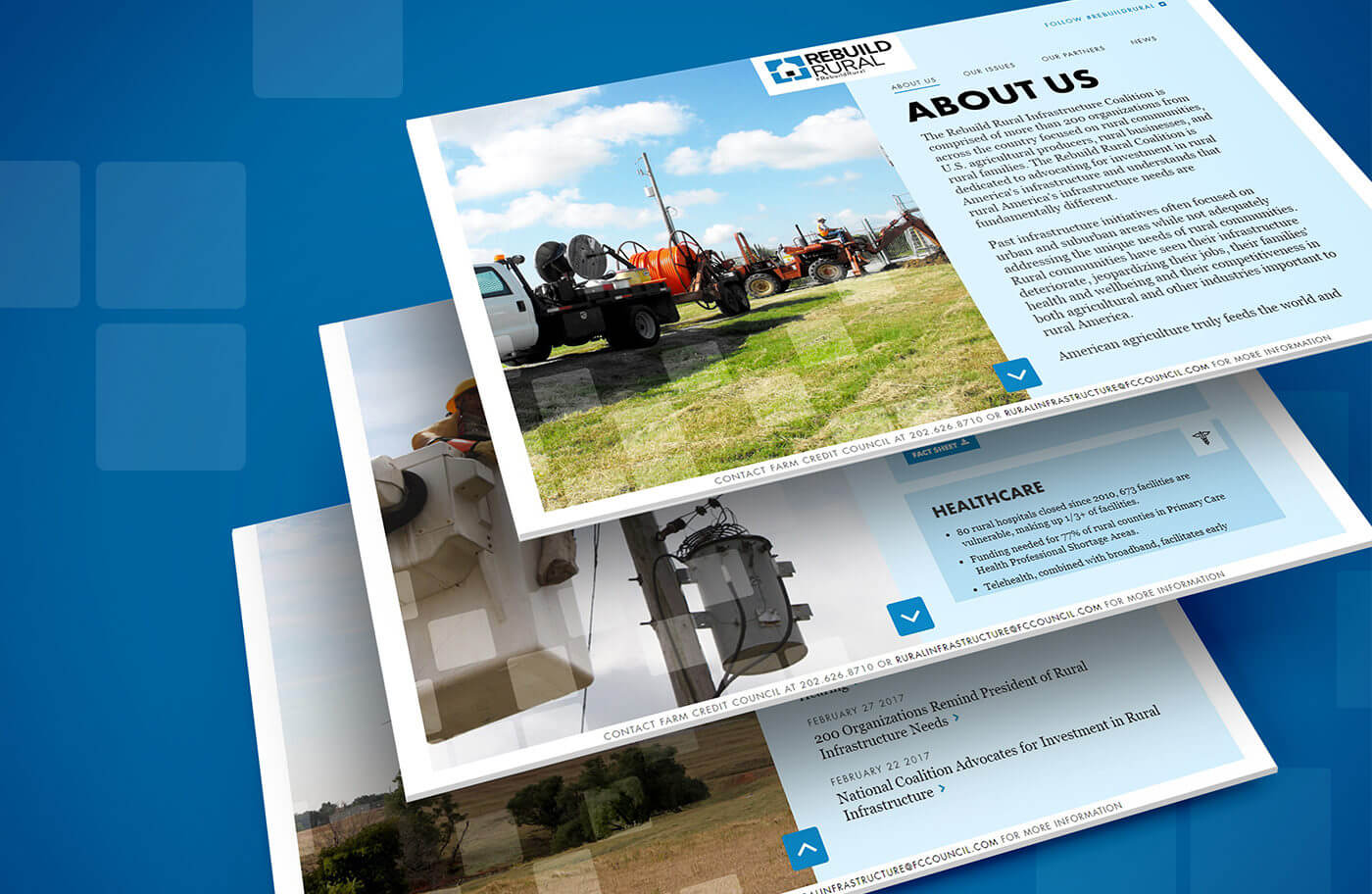 Farm Credit Council- Rebuild Rural website pages