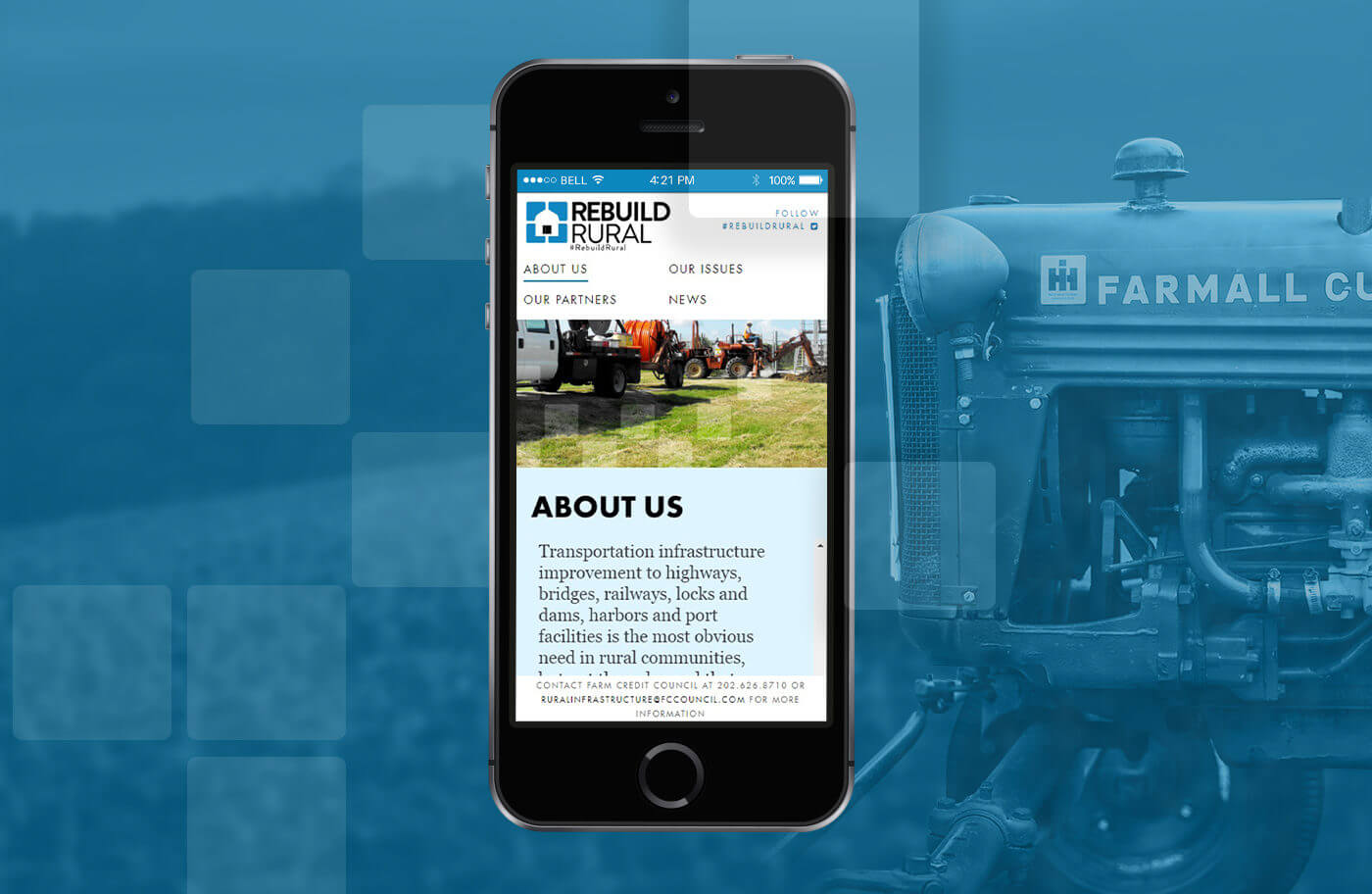 Farm Credit Council- Rebuild Rural website on mobile