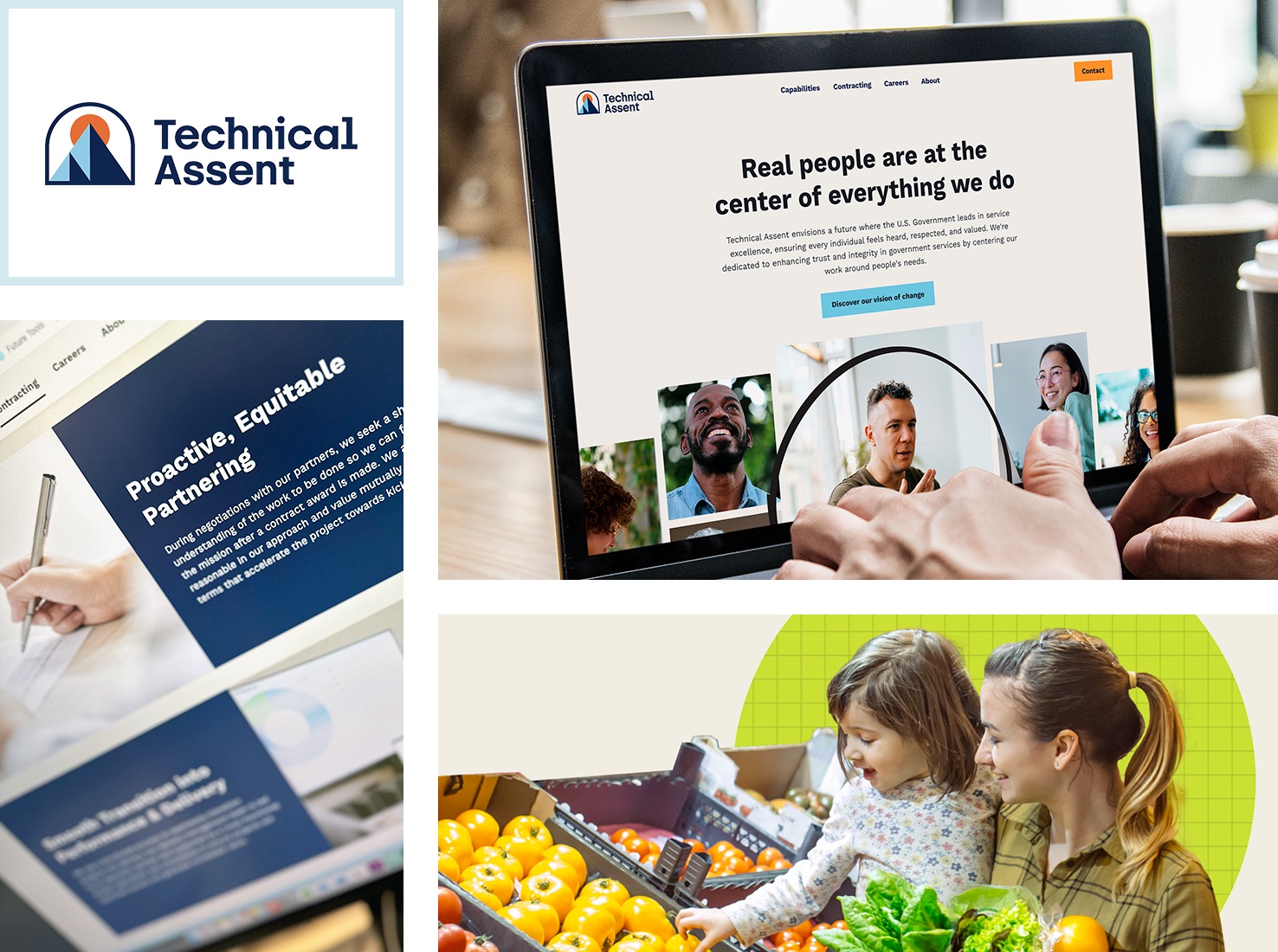 Technical Assent's website and brand leverages content and language that appeals directly to Government clients